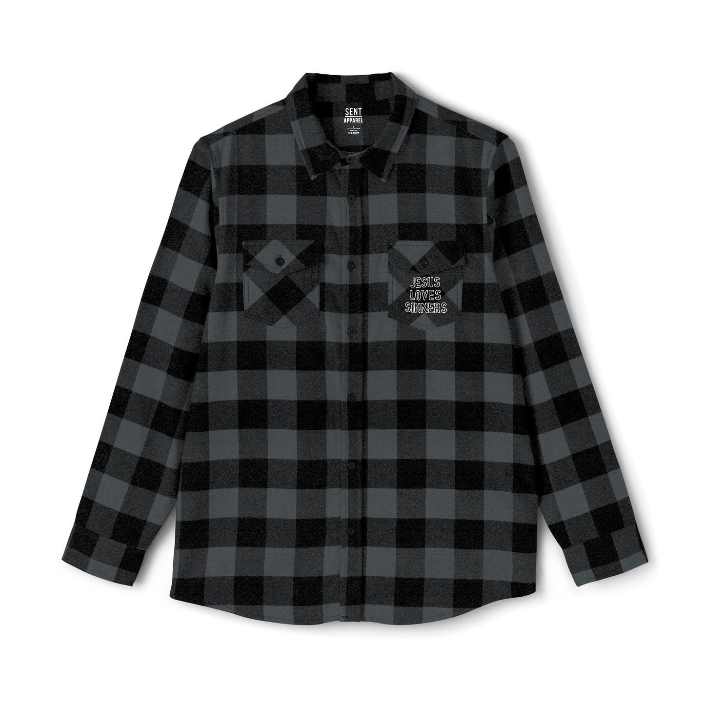 Unisex Flannel Shirt - 'I Have Good News' Cozy Plaid Shirt