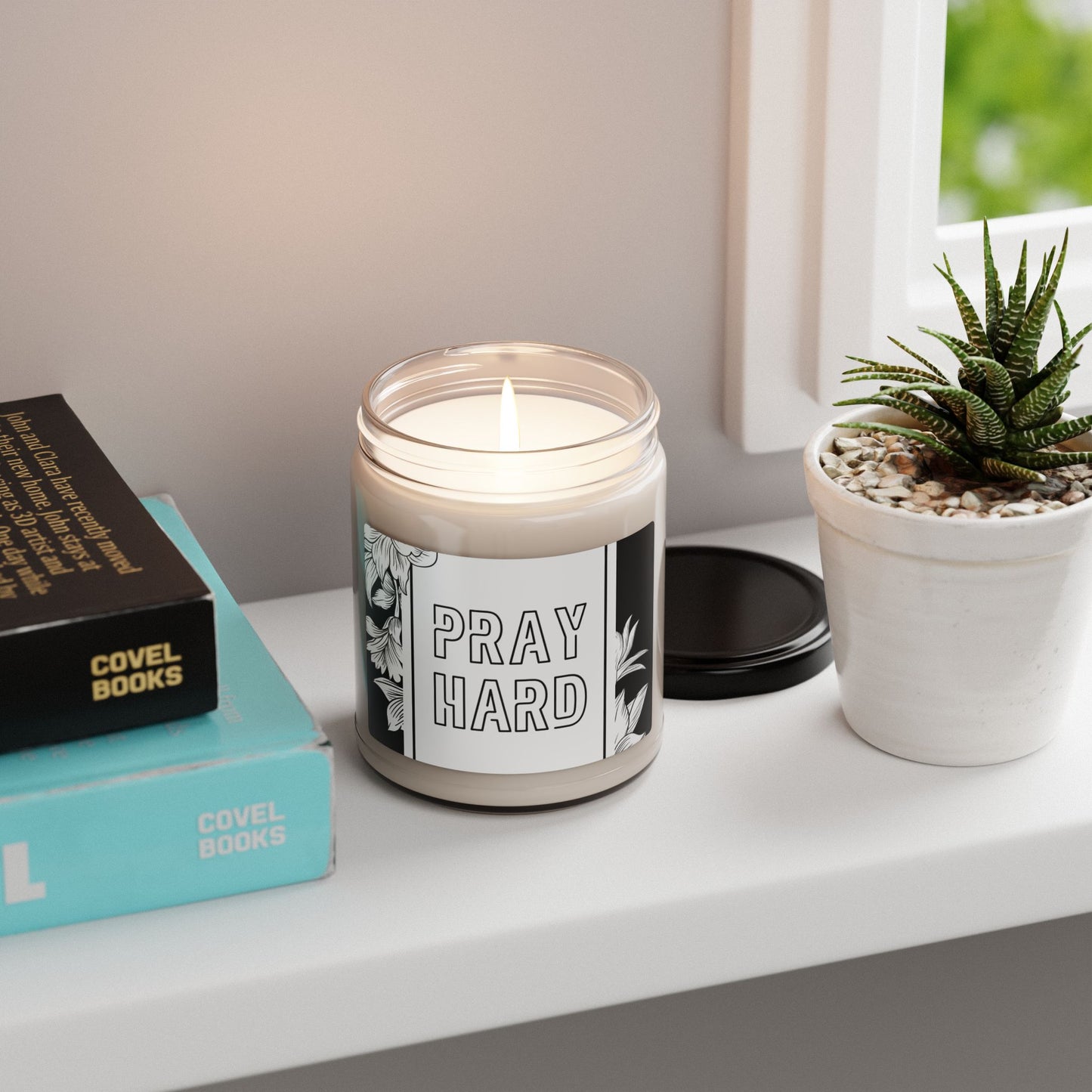 Pray Hard Scented Soy Candle - 9oz Relaxation & Meditation