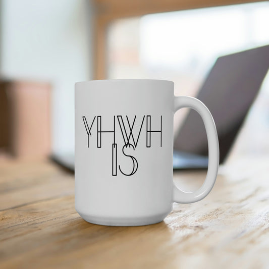 YHWH IS mug.